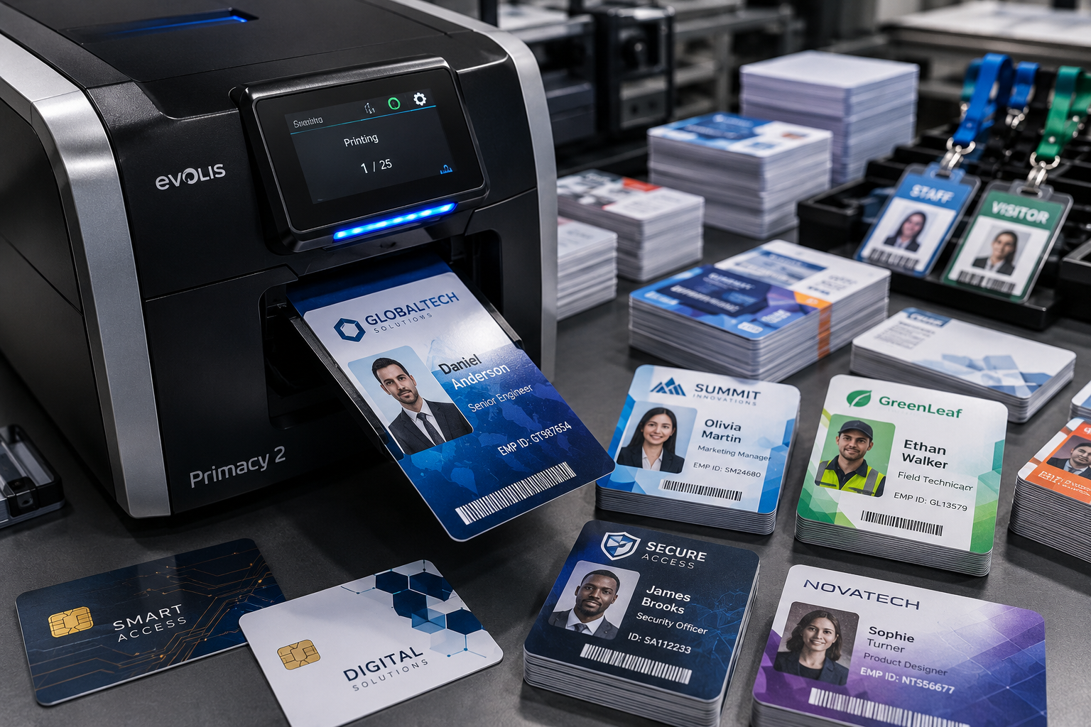 Same Day PVC ID Card Printing | Fast Bulk Custom Badges Online