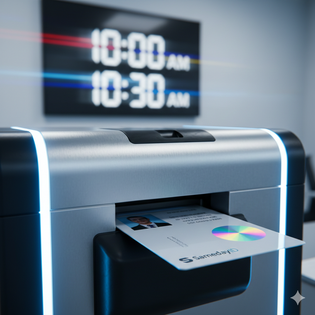 Emergency ID Card Printing | Same-Day Secure Badging | SamedayID.com