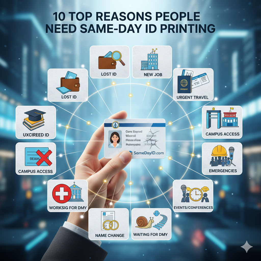 Top Reasons People Need Same-Day ID Printing